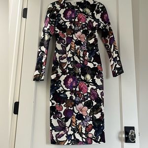 Cynthia Rowley floral print midi dress